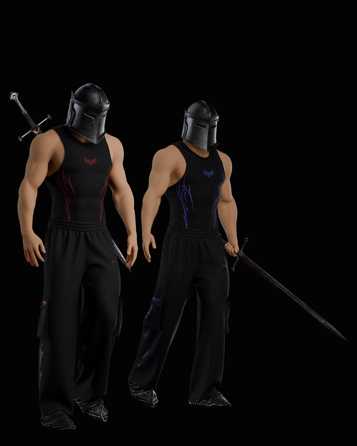 MuseTamer Ribbed Vest - Blood Red