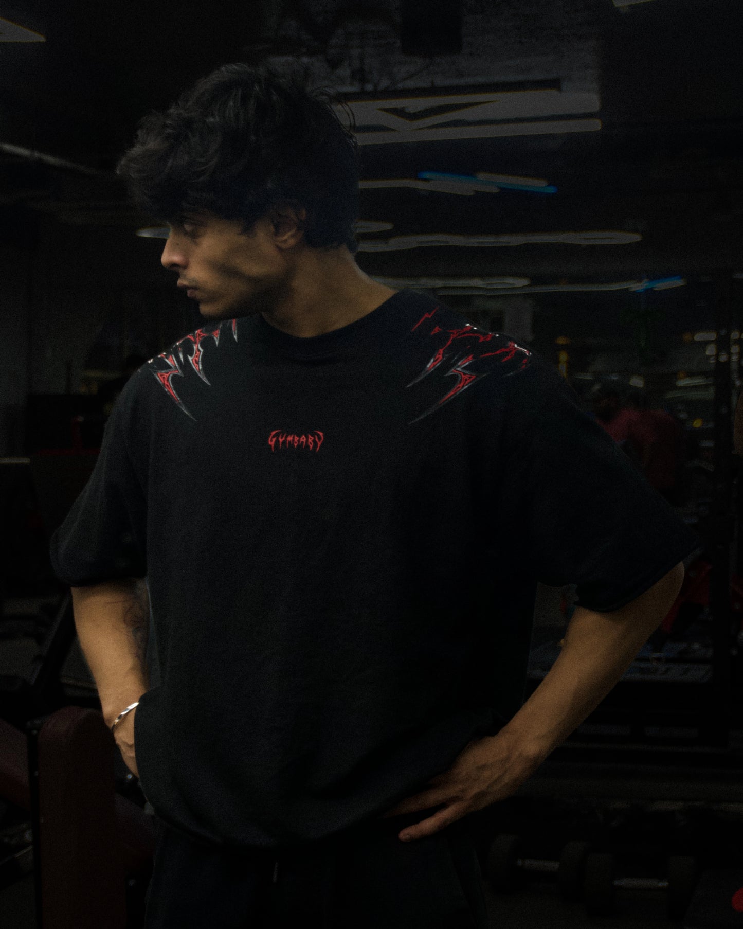 FeralWings Oversized Boxy Tee - Blood Red (Unisex)