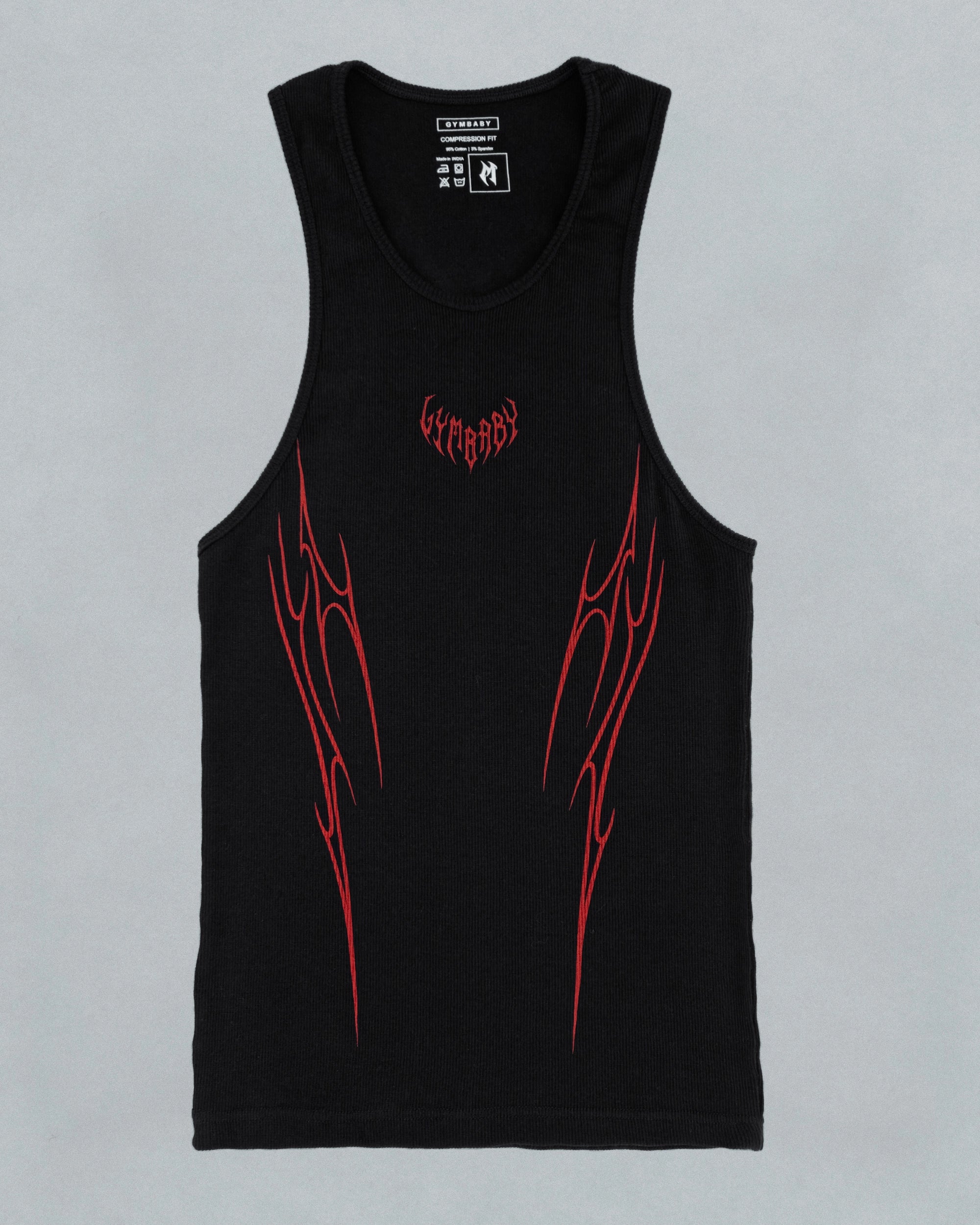MuseTamer Ribbed Vest - Blood Red