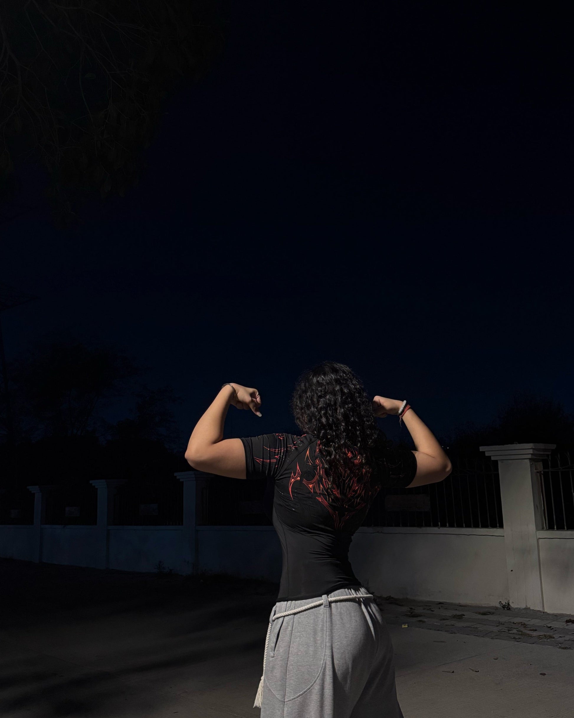 WarLord Lava half sleeve compression tee, worn