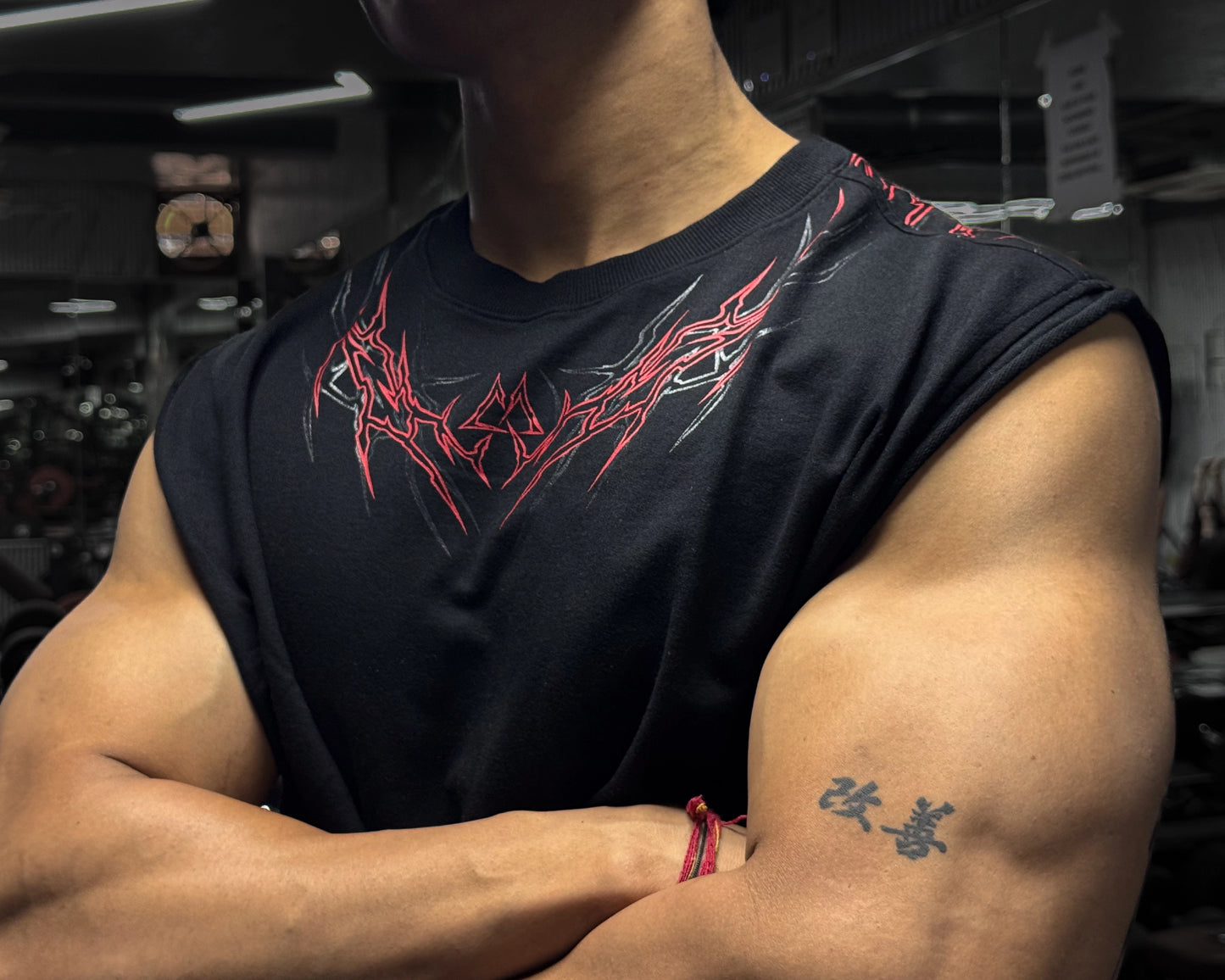 Hellscar Oversized Tank - Blood Red