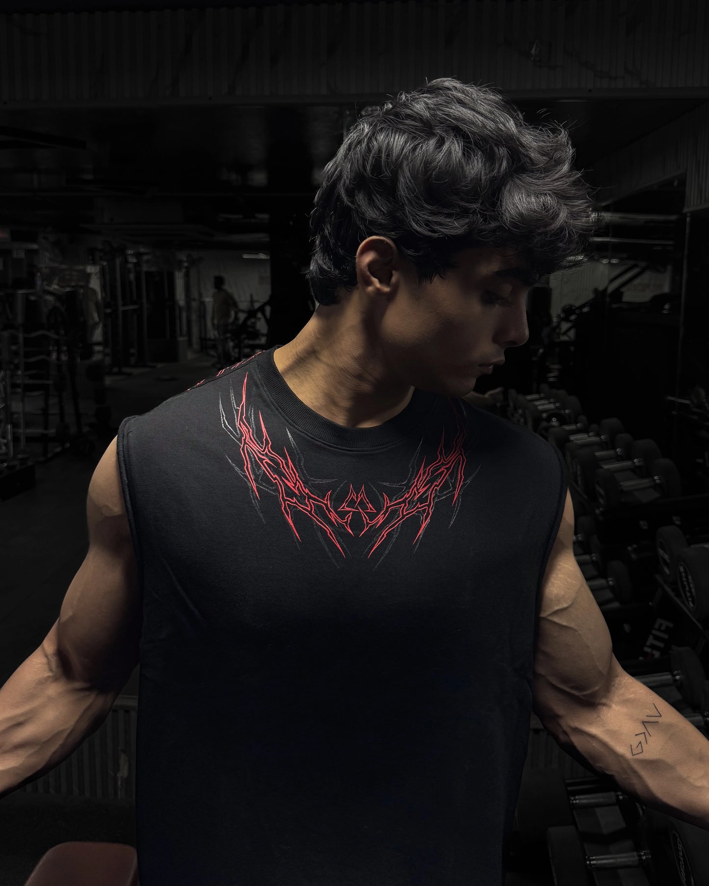 Hellscar Oversized Tank - Blood Red