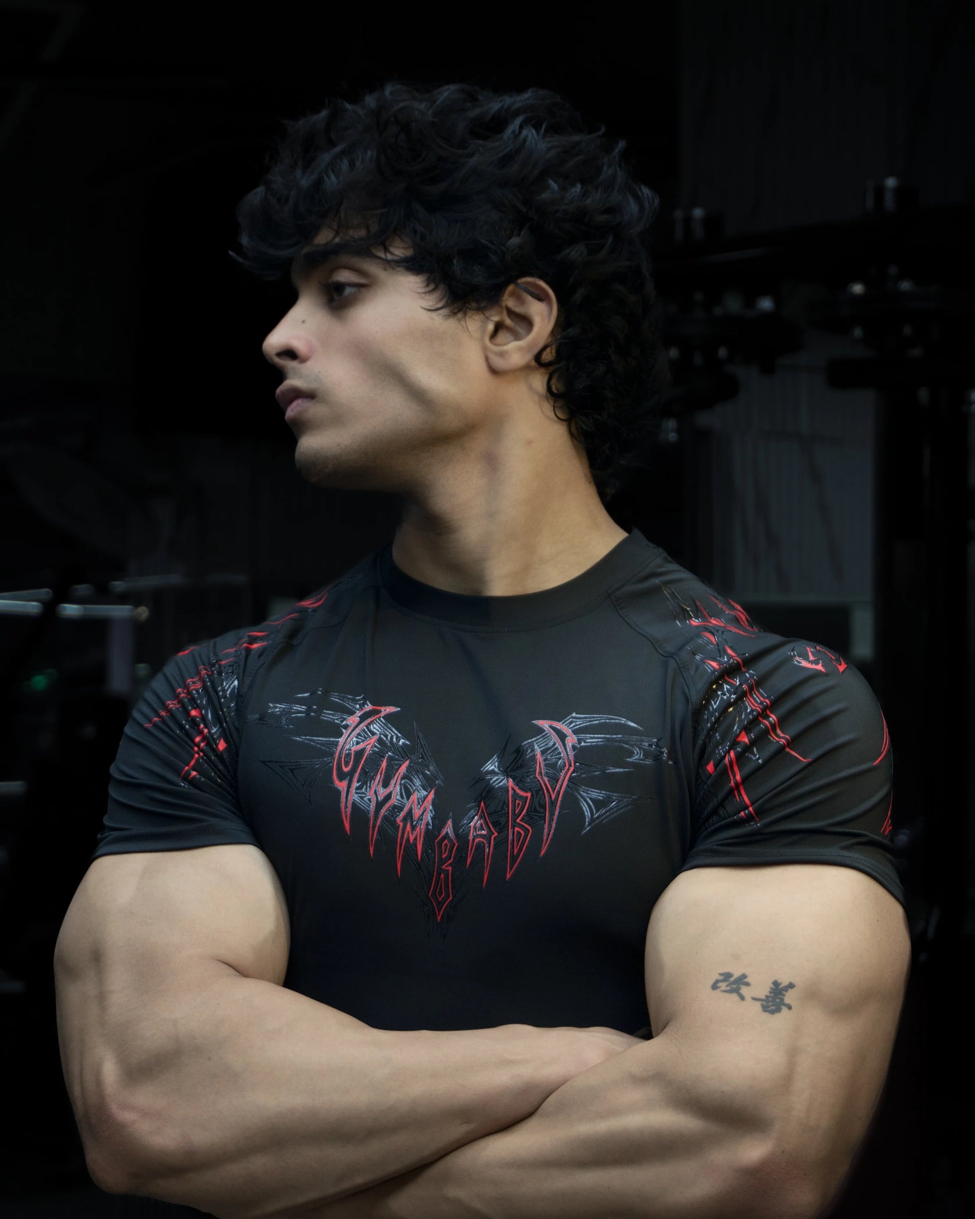 WarLord Lava half sleeve compression tee, back view