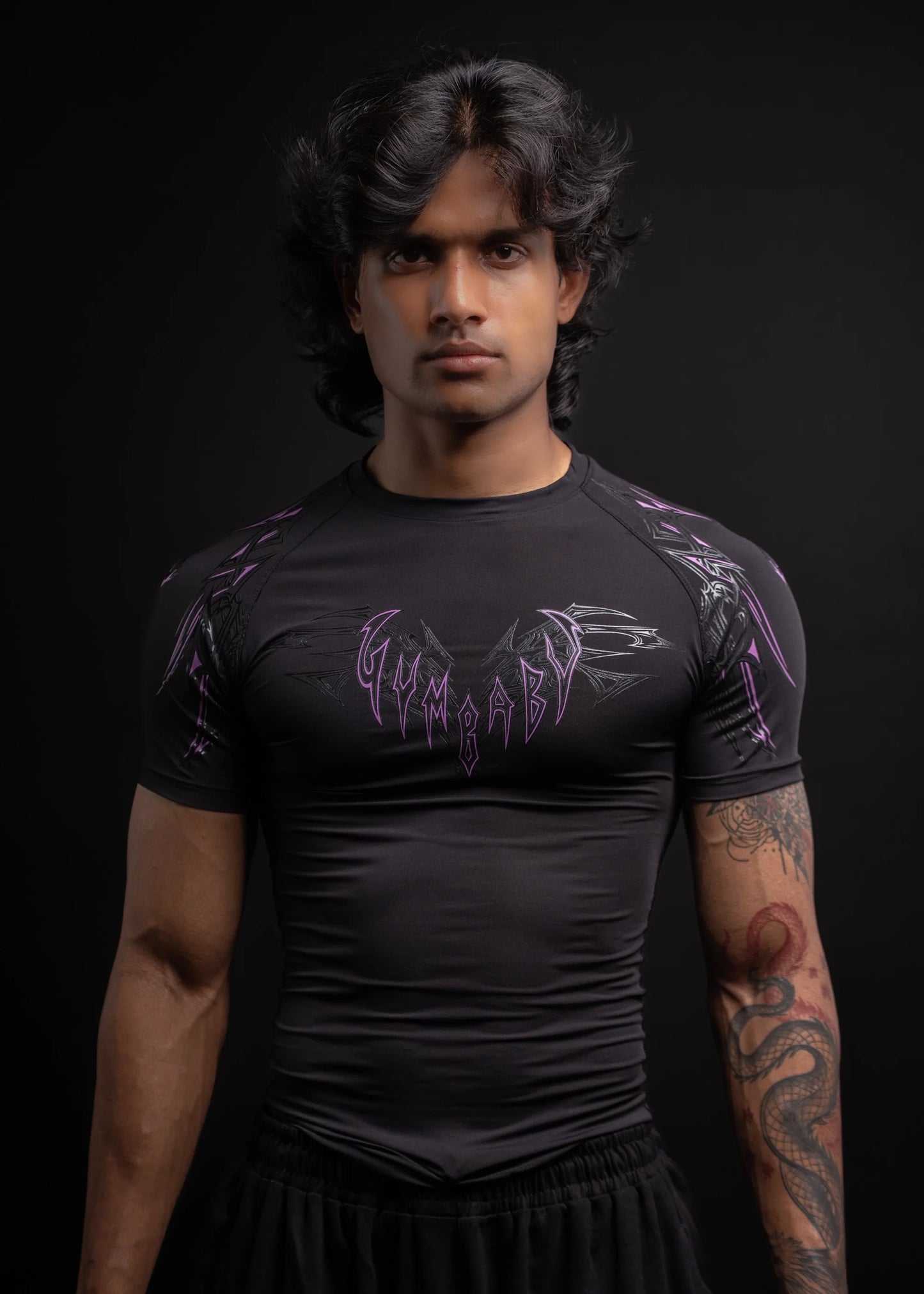 WarLord Nebula half sleeve compression tee, detail