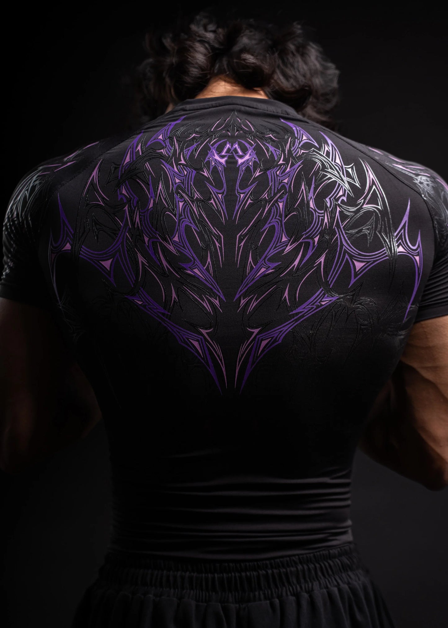 WarLord Nebula half sleeve compression tee, front view