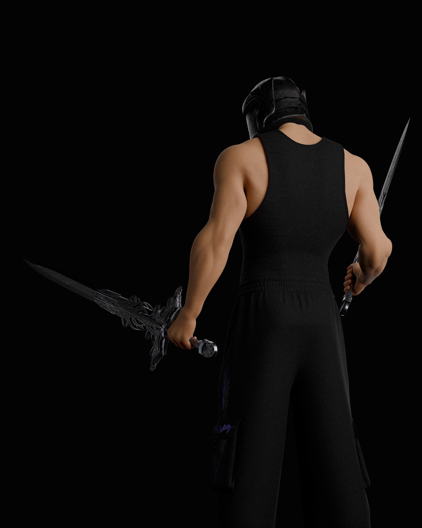 MuseTamer Ribbed Vest - Purple