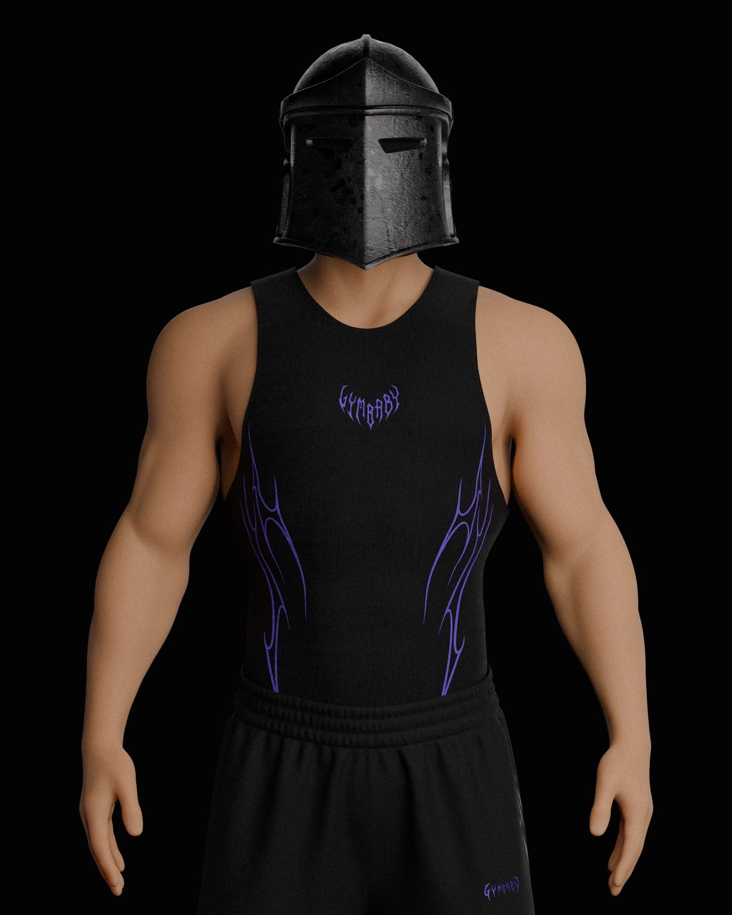 MuseTamer Ribbed Vest - Purple