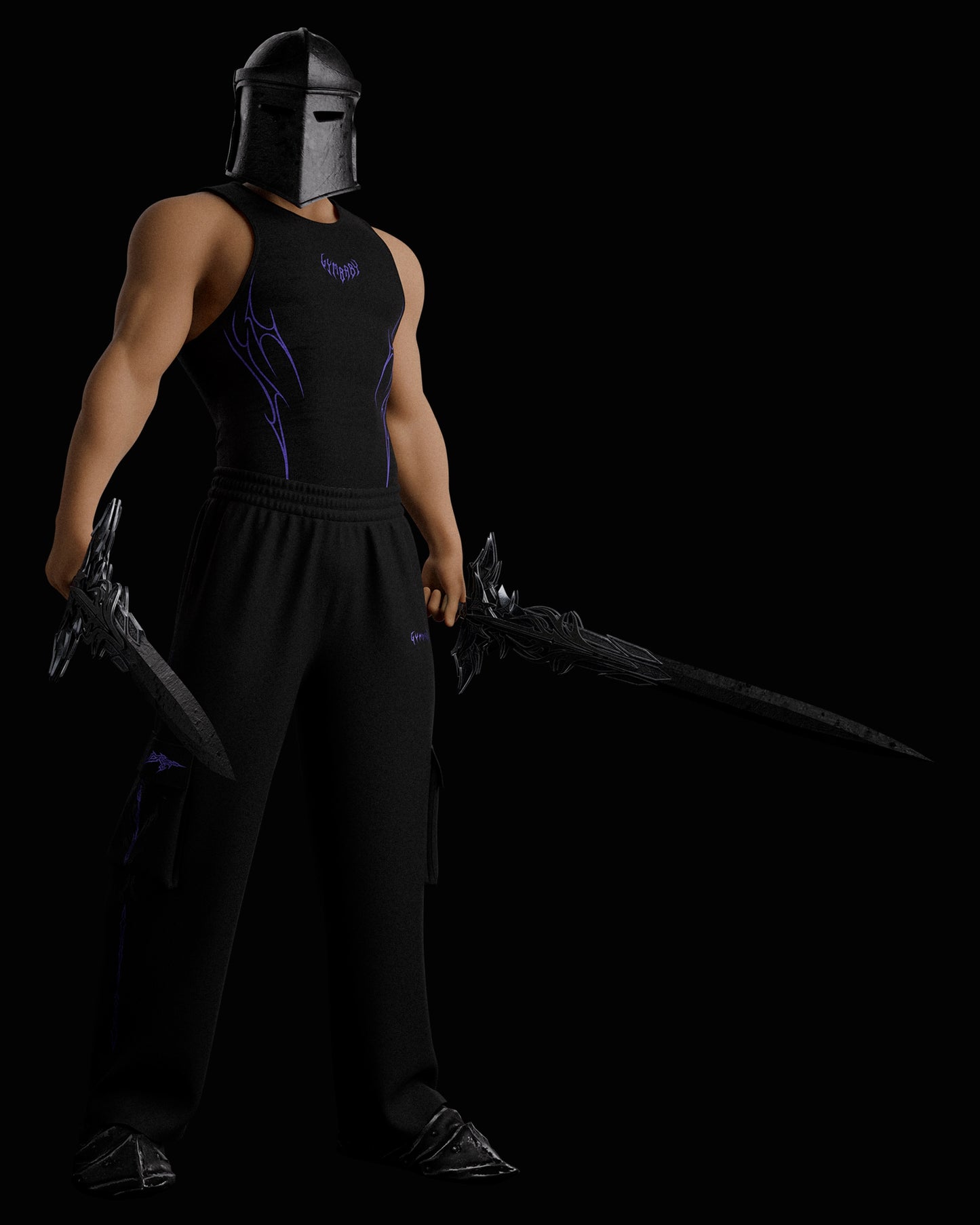 MuseTamer Ribbed Vest - Purple