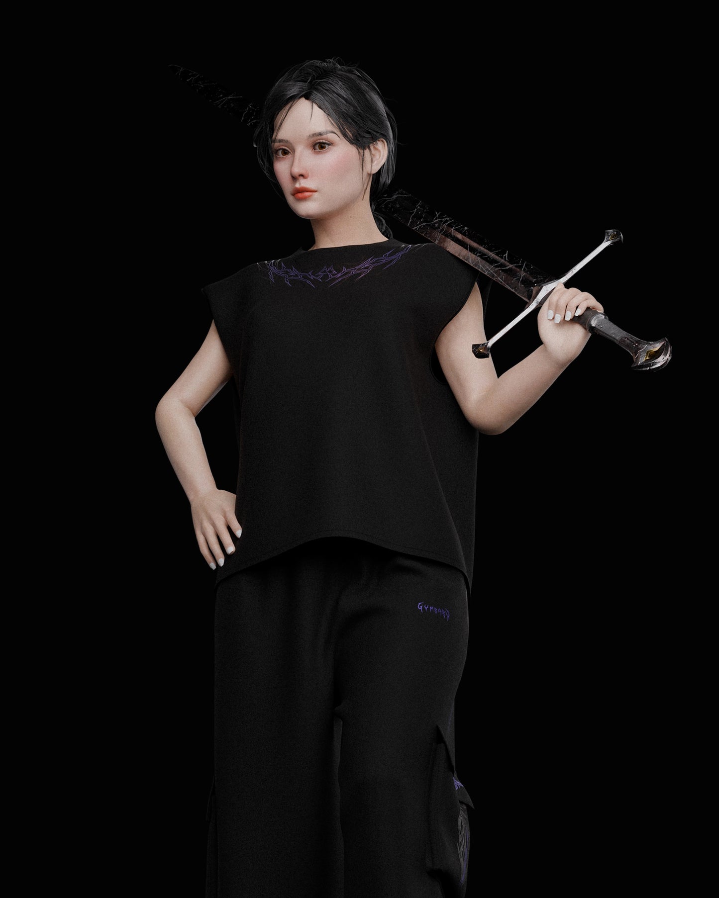 Hellscar Oversized Tank - Purple