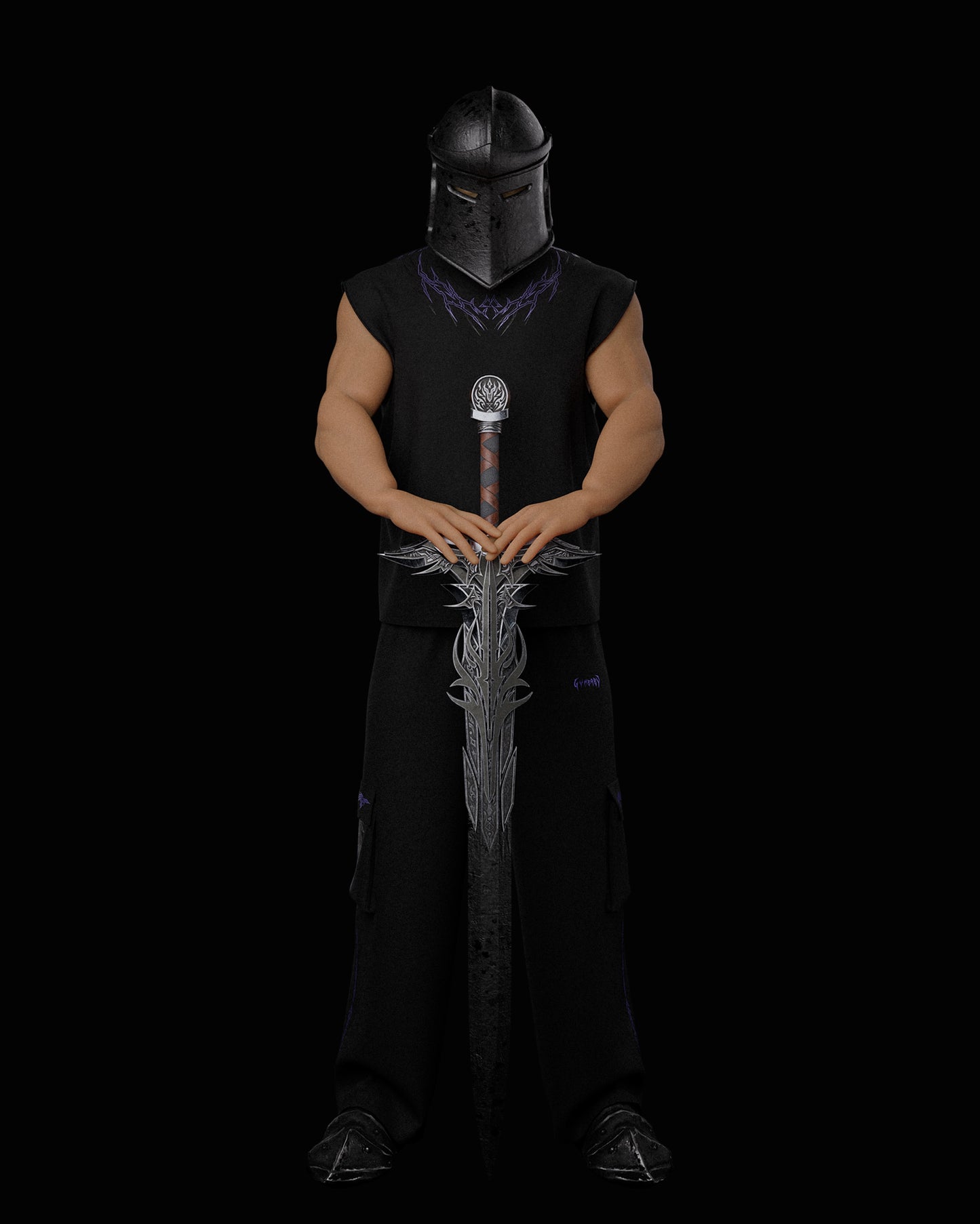 Hellscar Oversized Tank - Purple