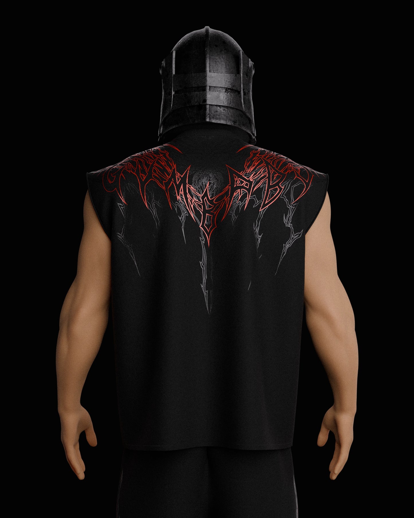 Hellscar Oversized Tank - Blood Red