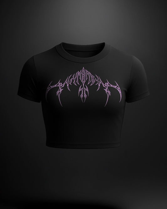 SpiderLily Half Sleeve Compression Crop Top