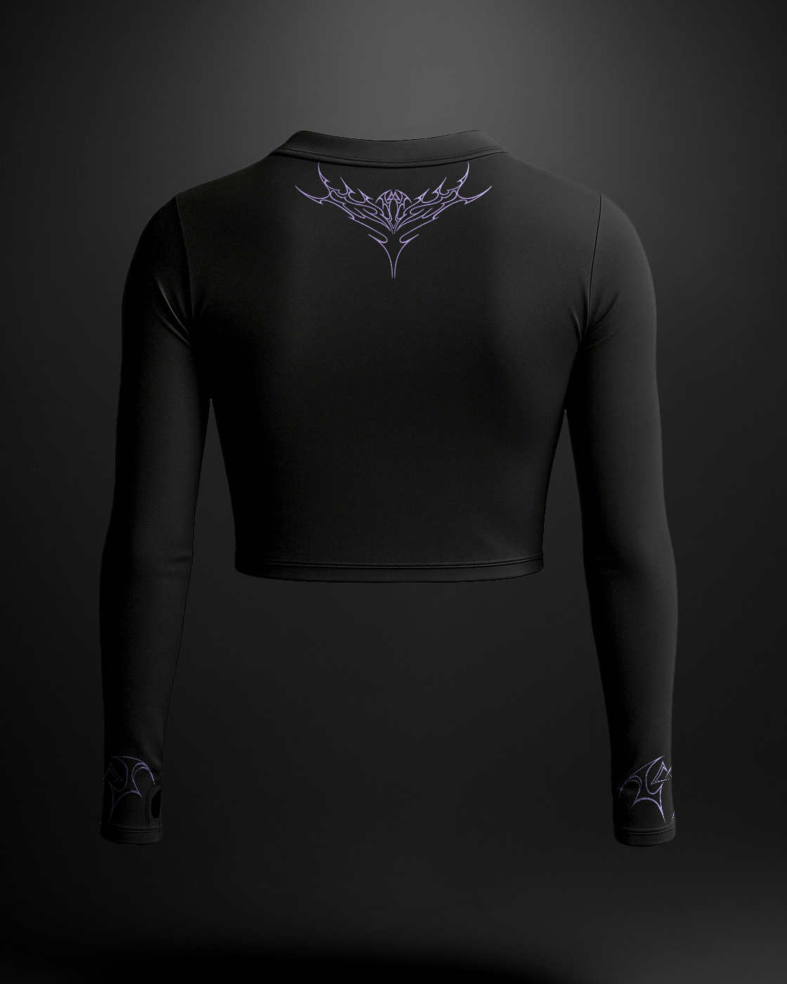 Valkyrie Full Sleeve Compression Crop Top