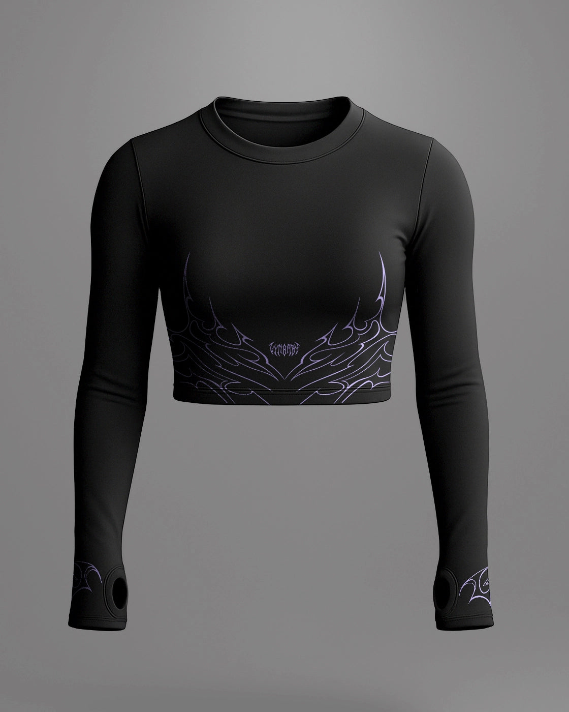 Valkyrie Full Sleeve Compression Crop Top