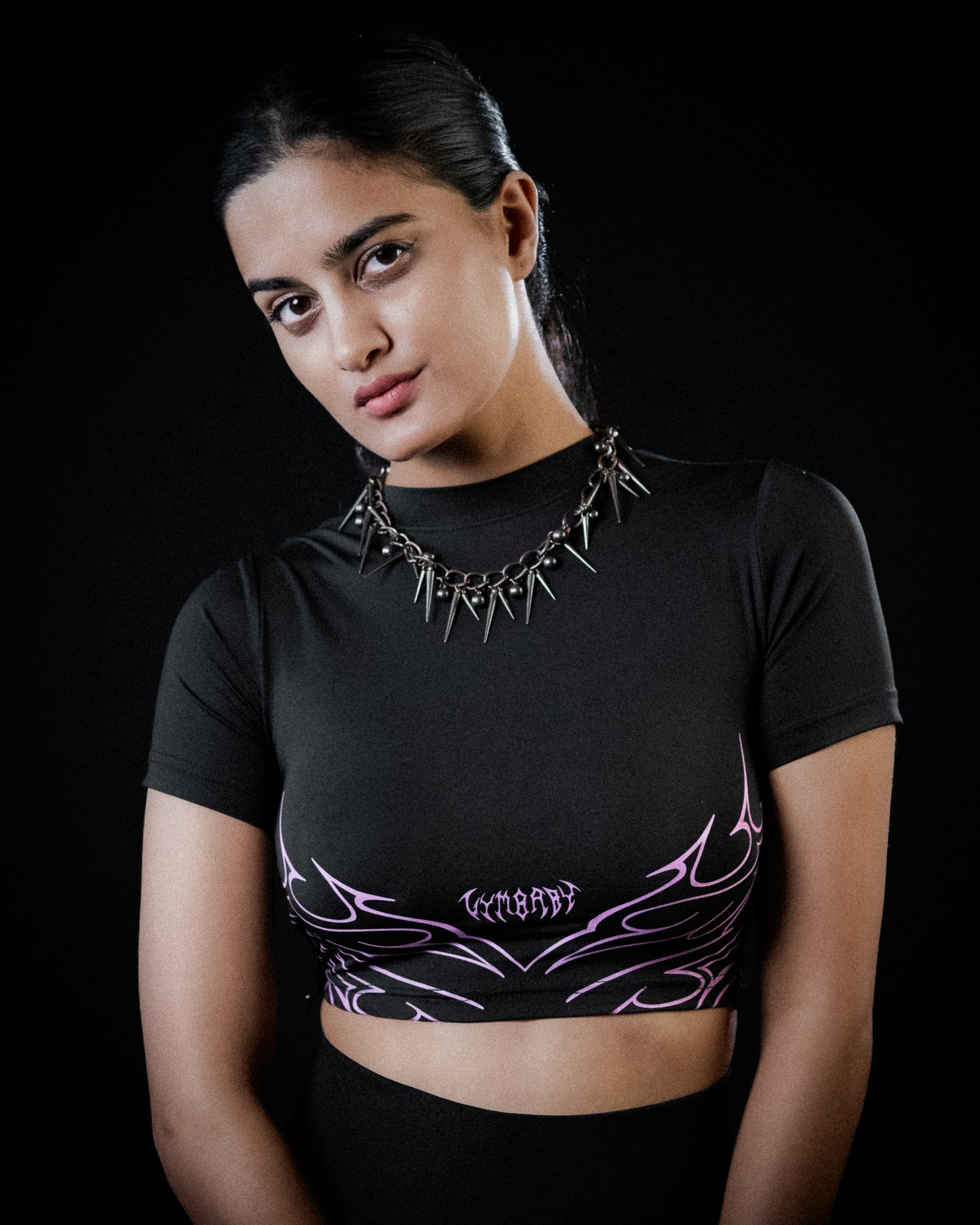 Valkyrie Half Sleeve Compression Crop Top