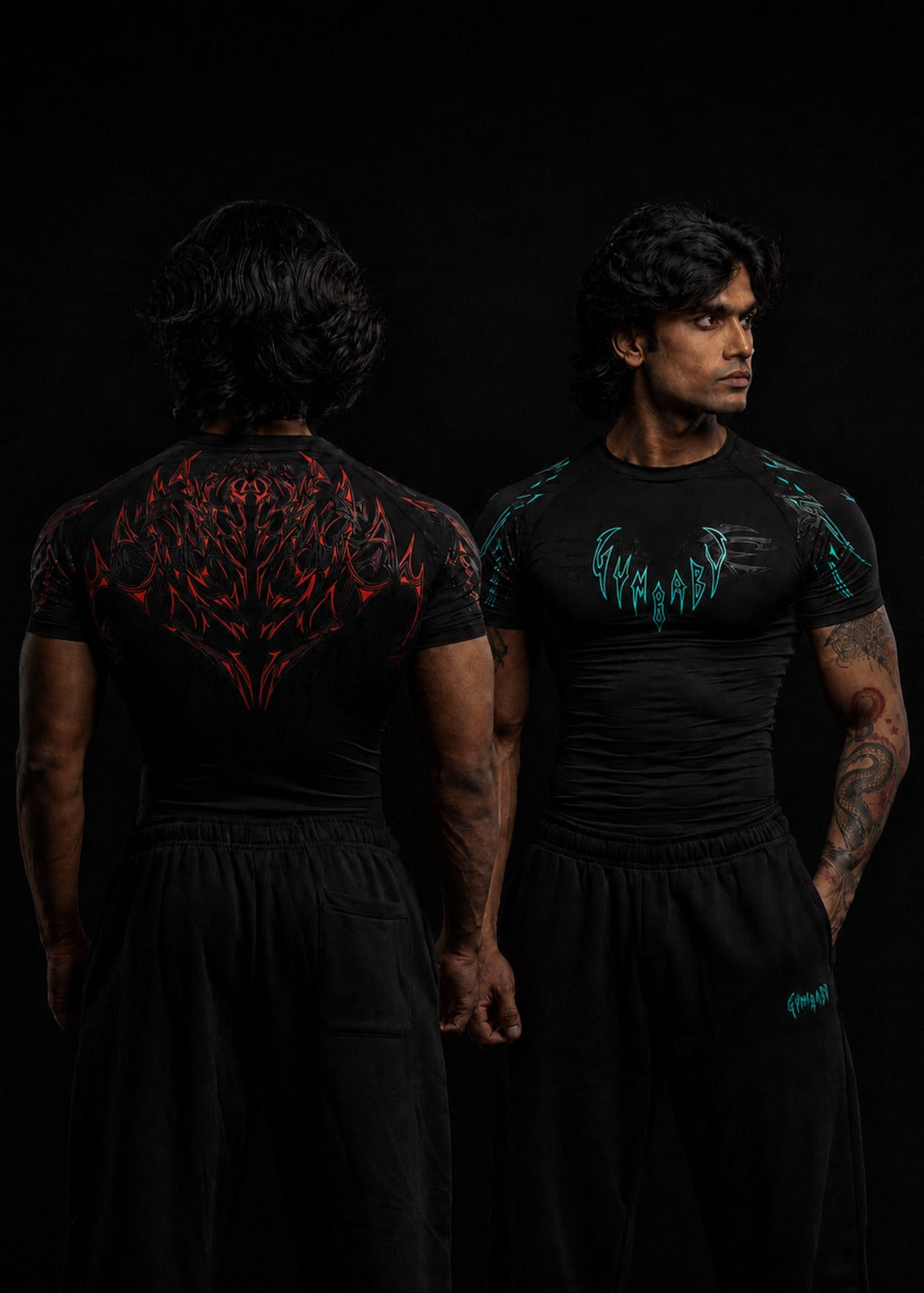WarLord Half Sleeve Compression - Pack of 2  - Blood Red & Mint