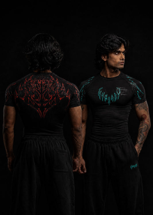 WarLord Half Sleeve Compression - Pack of 2  - Blood Red & Mint