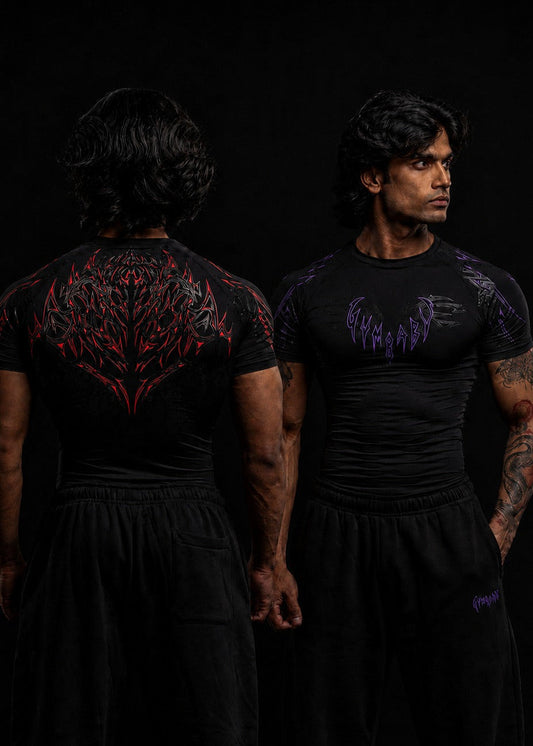 WarLord Half Sleeve Compression - Pack of 2 - Blood Red & Nebula
